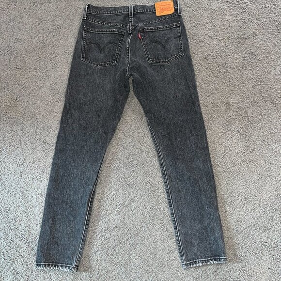 LEVI'S BIG E 501's Skinny - Faded Black Wash - Premium Denim - W26 L 28 - Picture 6 of 16
